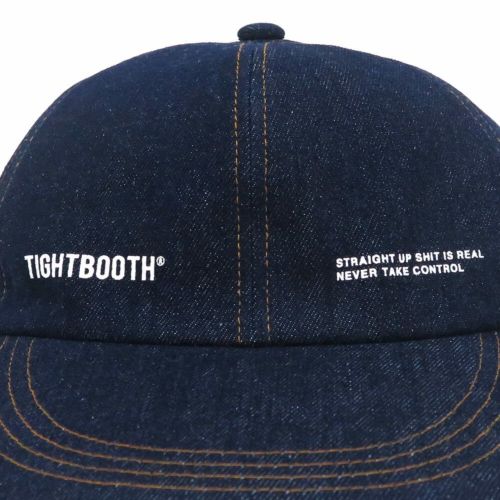  TIGHTBOOTH（TBPR）CAP タイトブース キャップ LABEL LOGO DENIM 6 PANEL INDIGO スケートボード スケボー 4