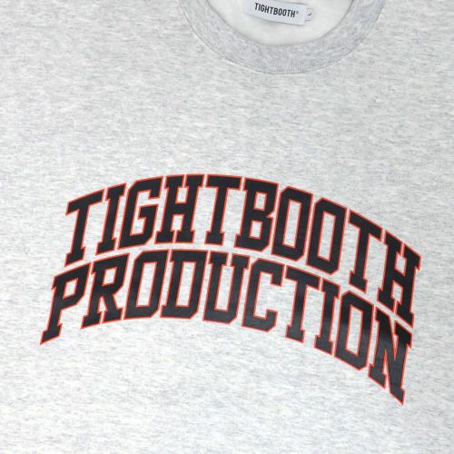 TIGHTBOOTH（TBPR）CREW SWEAT タイトブース トレーナー COLLEGE ASH スケートボード スケボー 1