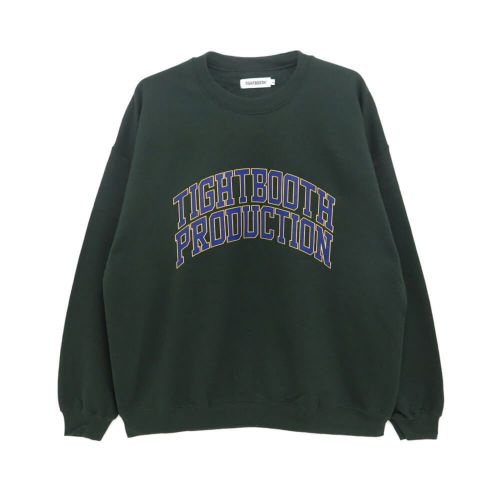 TIGHTBOOTH（TBPR）CREW SWEAT タイトブース トレーナー COLLEGE FOREST スケートボード スケボー 