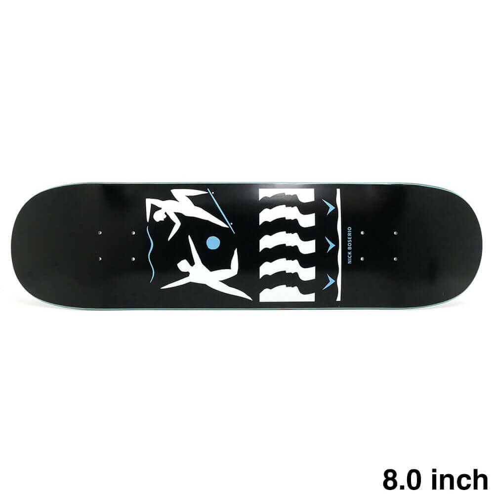 POLAR DECK ポーラー デッキ NICK BOSERIO CUT OUT BLACK 8.0 スケートボード スケボー