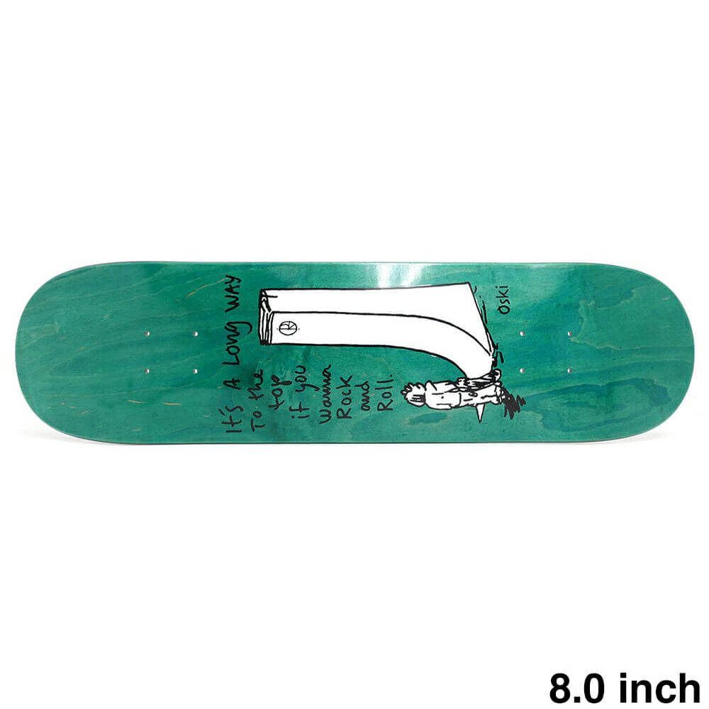 POLAR DECK ポーラー デッキ OSKAR ROZENBERG ROCK & ROLL EMERALD STAIN 8.0 スケートボード スケボー