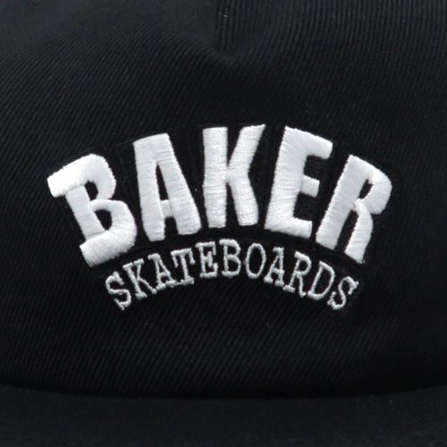 BAKER CAP ベイカー キャップ ARCH LOGO SNAPBACK BLACK スケートボード スケボー 4