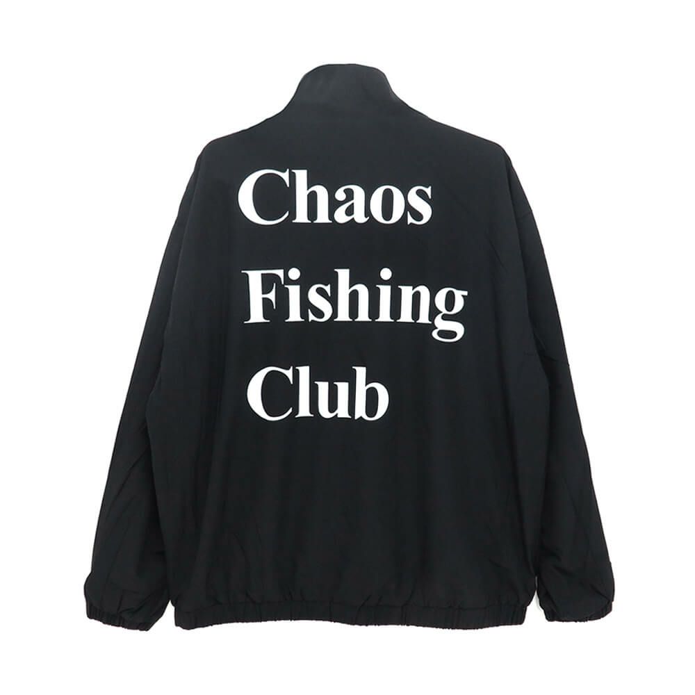 CHAOS FISHING CLUB JACKET カオスフィッシングクラブ ジャケット LOGO TRACK BLACK スケートボード スケボー 