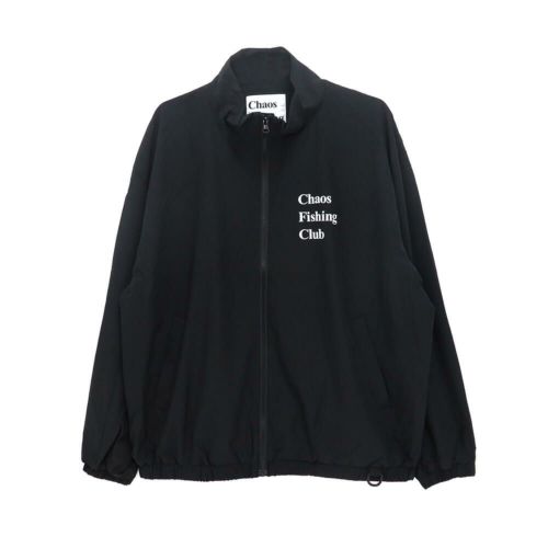 CHAOS FISHING CLUB JACKET カオスフィッシングクラブ ジャケット LOGO TRACK BLACK スケートボード スケボー 1