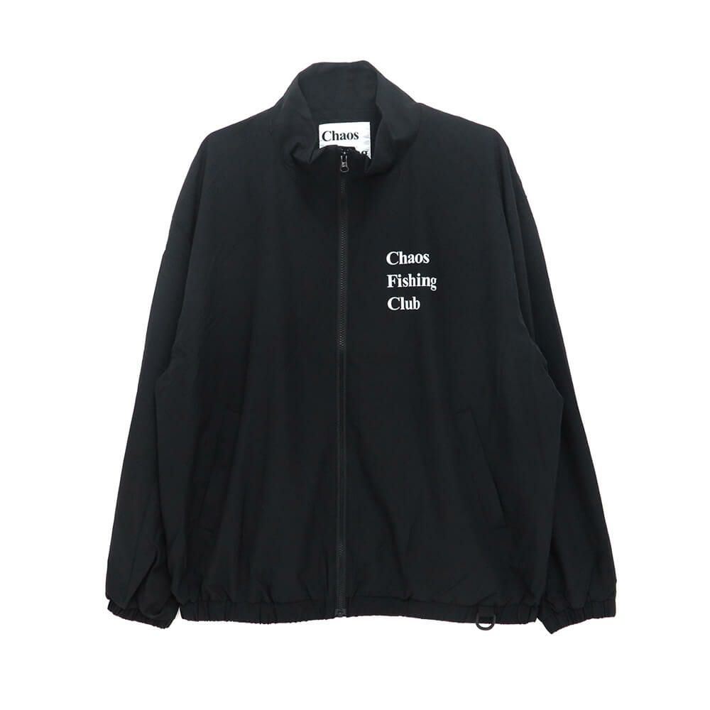 CHAOS FISHING CLUB JACKET カオスフィッシングクラブ ジャケット LOGO TRACK BLACK スケートボード スケボー 1