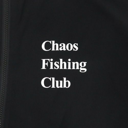 CHAOS FISHING CLUB JACKET カオスフィッシングクラブ ジャケット LOGO TRACK BLACK スケートボード スケボー 3