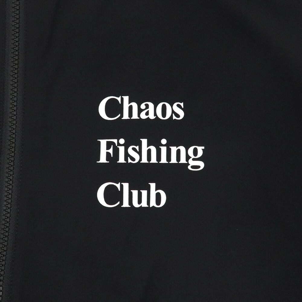 CHAOS FISHING CLUB JACKET カオスフィッシングクラブ ジャケット LOGO TRACK BLACK スケートボード スケボー 3