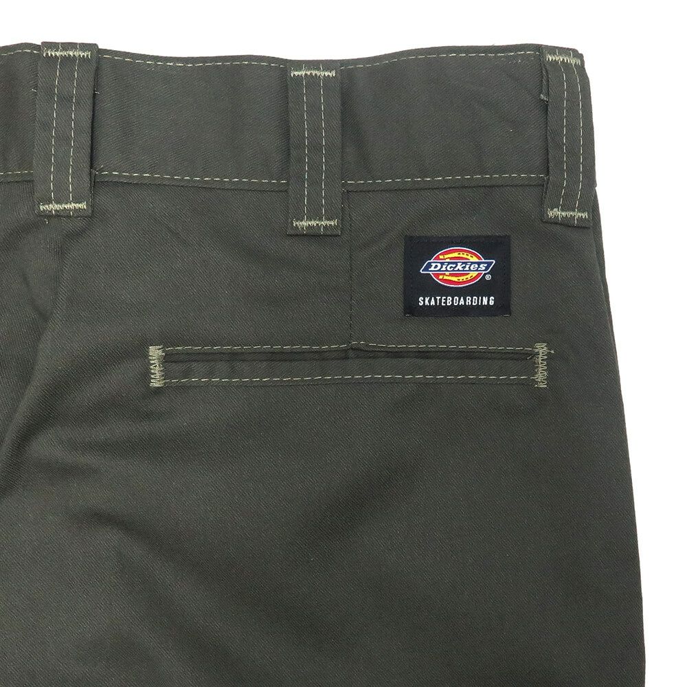 DICKIES SKATEBOARDING PANTS ディッキーズ スケートボーディング パンツ ジーンズ DOUBLE KNEE TWILL PANT OLIVE スケートボード スケボー 4