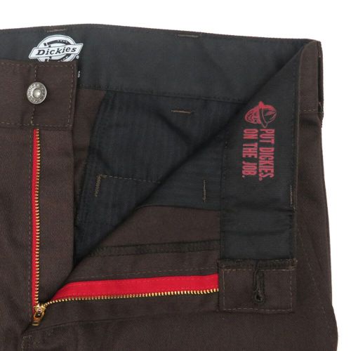 DICKIES SKATEBOARDING PANTS ディッキーズ スケートボーディング パンツ ジーンズ REGULAR FIT TWILL CHOCOLATE BROWN スケートボード スケボー 3