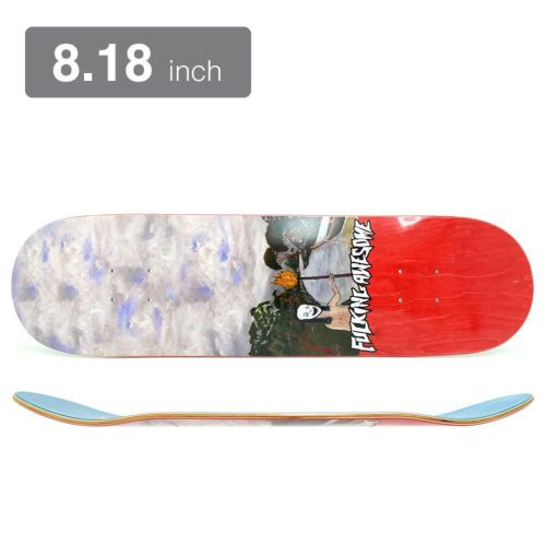 FUCKING AWESOME DECK ファッキンオーサム デッキ AIDAN MACKEY NO WORLD ORDER RED STAIN 8.18 スケートボード スケボー