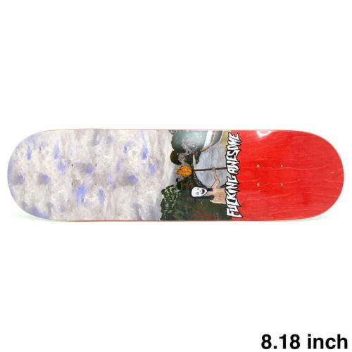FUCKING AWESOME DECK ファッキンオーサム デッキ AIDAN MACKEY NO WORLD ORDER RED STAIN 8.18 スケートボード スケボー