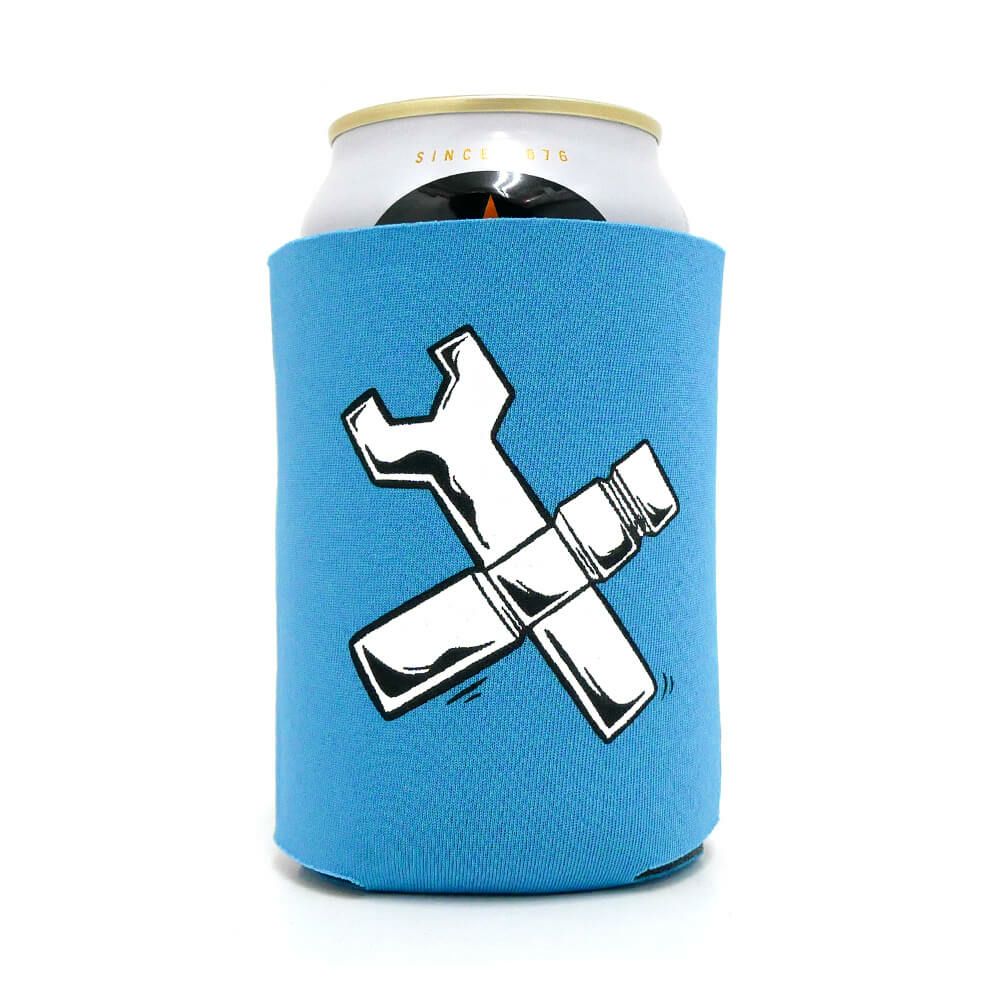 【購入金額 20,000円 以上で 1円】CALIFORNIA STREET COOZIE カリフォルニアストリート ドリンククーラー BLOCK by ESOW NEON BLUE スケートボード スケボー 01