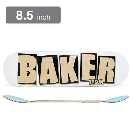 BAKER DECK ベイカー デッキ TYSON PETERSON BRAND NAME WHITE VENEER 8.5 スケートボード スケボー