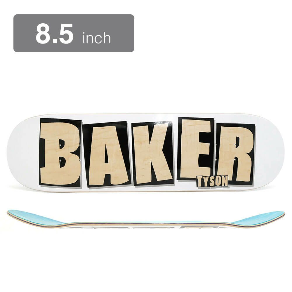 BAKER DECK ベイカー デッキ TYSON PETERSON BRAND NAME WHITE VENEER 8.5 スケートボード スケボー