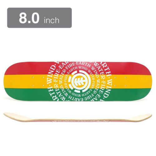 ELEMENT DECK エレメント デッキ TEAM SEALERS RASTA 8.0 スケートボード スケボー