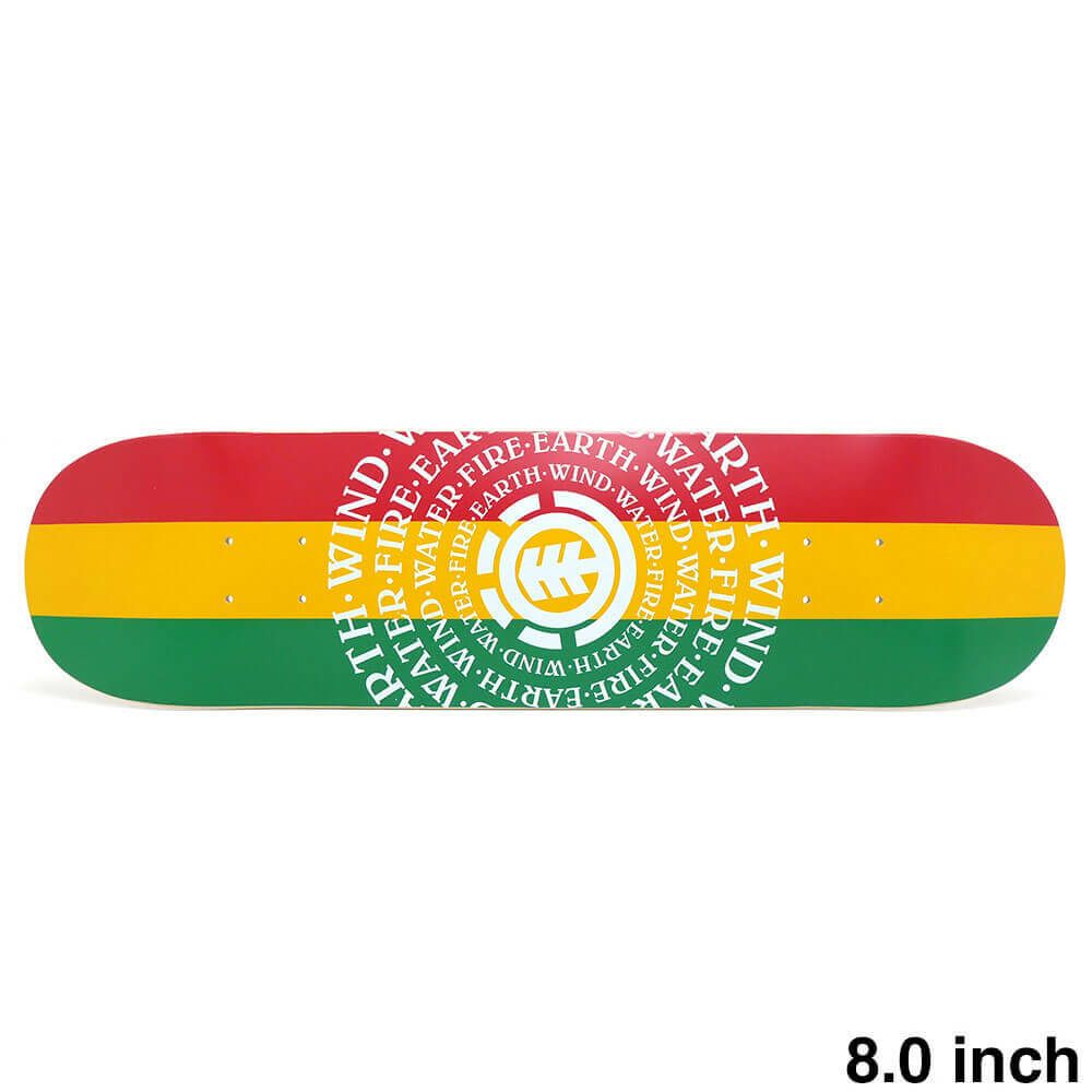 ELEMENT DECK エレメント デッキ TEAM SEALERS RASTA 8.0 スケートボード スケボー