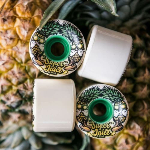 OJ WHEEL オージェー ソフトウィール（クルーザー） MINI SUPER JUICE（78A）PINA COLADA 白/黄 55mm スケートボード スケボー 3