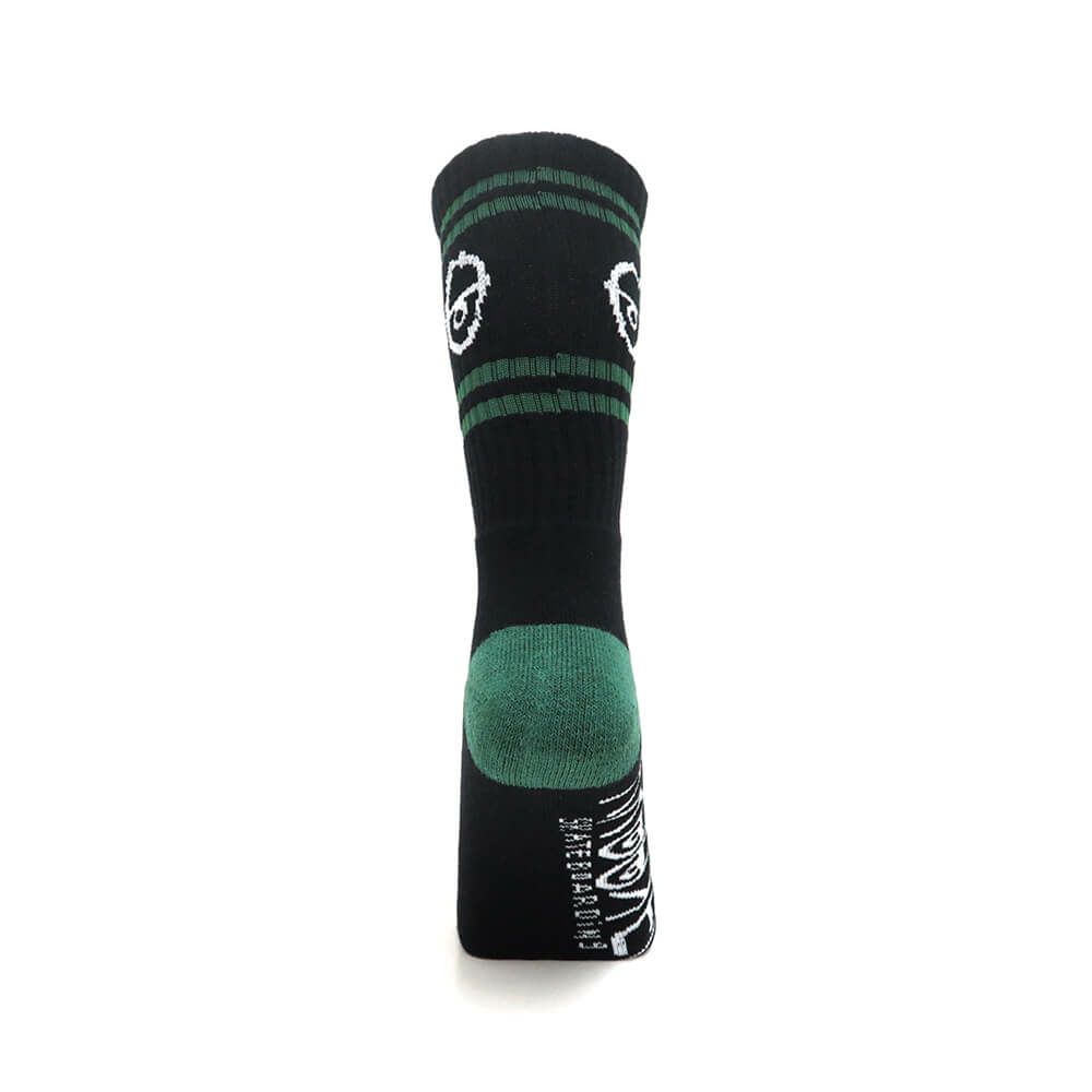 KROOKED SOCKS クルキッド ソックス 靴下 EYES BLACK/GREEN/WHITE スケートボード スケボー 2