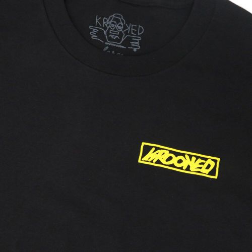 KROOKED T-SHIRT クルキッド Tシャツ MOONSMILE RAW BLACK スケートボード スケボー 2