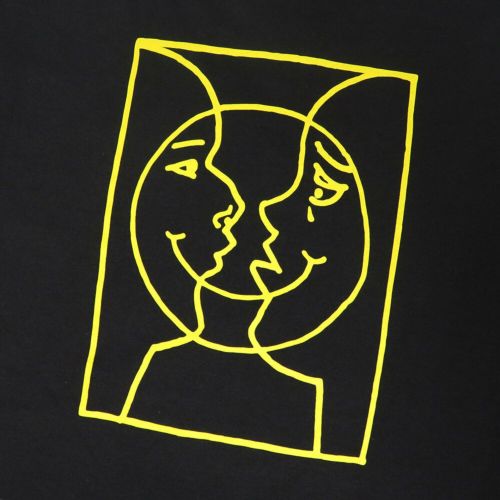 KROOKED T-SHIRT クルキッド Tシャツ MOONSMILE RAW BLACK スケートボード スケボー 3