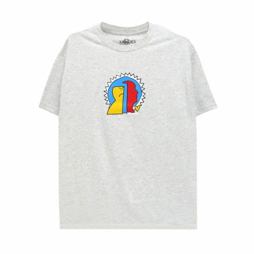KROOKED T-SHIRT クルキッド Tシャツ MAD BACK FILL ASH スケートボード スケボー 