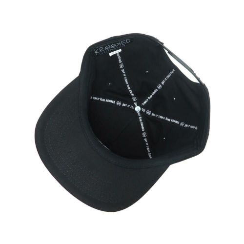 KROOKED CAP クルキッド キャップ MAD BACK SNAPBACK BLACK スケートボード スケボー 3