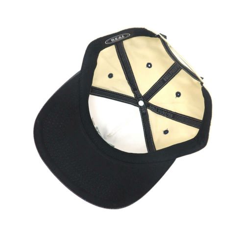  REAL CAP リアル キャップ EMB SNAPBACK TAN/CHARCOAL スケートボード スケボー 3