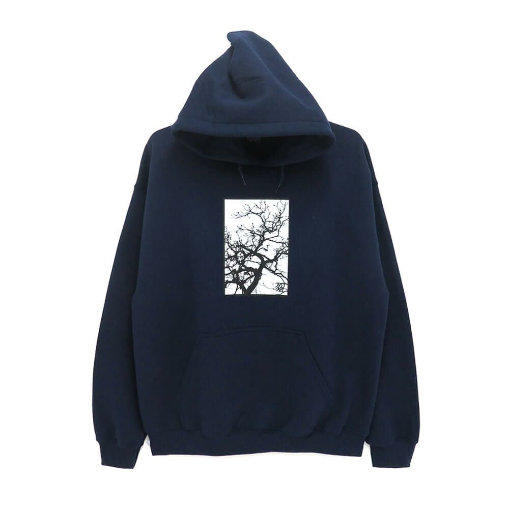 MAN WHO HOOD マンフー パーカー 風の便り NAVY スケートボード スケボー 