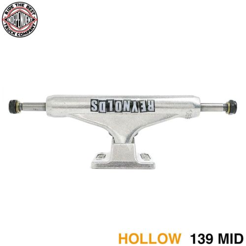 （セール）INDEPENDENT TRUCK インディペンデント トラック STAGE 11 HOLLOW ANDREW REYNOLDS BLOCK 139 MID シルバー スケートボード スケボー
