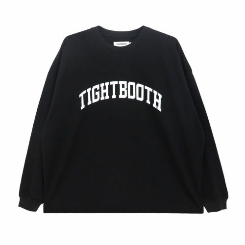 TIGHTBOOTH（TBPR） LONG SLEEVE タイトブース ロングスリーブTシャツ COLLEGE BLACK スケートボード スケボー 