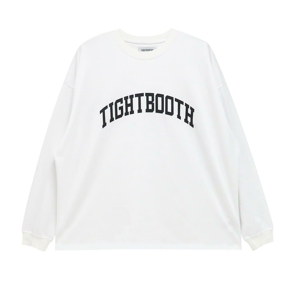 TIGHTBOOTH（TBPR） LONG SLEEVE タイトブース ロングスリーブTシャツ COLLEGE WHITE スケートボード スケボー 
