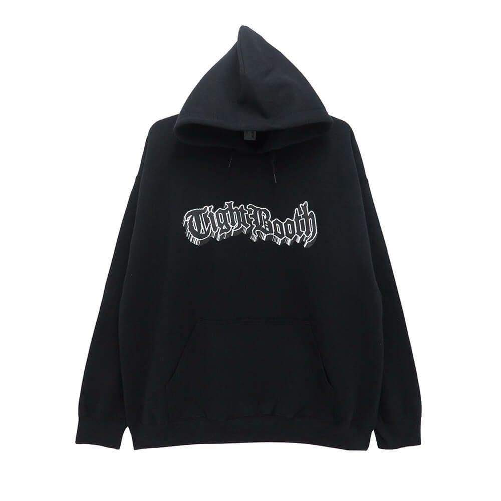 TIGHTBOOTH（TBPR）HOOD タイトブース パーカー 3D LOGO BLACK スケートボード スケボー 