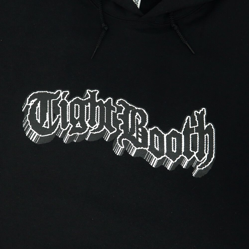 TIGHTBOOTH（TBPR）HOOD タイトブース パーカー 3D LOGO BLACK スケートボード スケボー 1