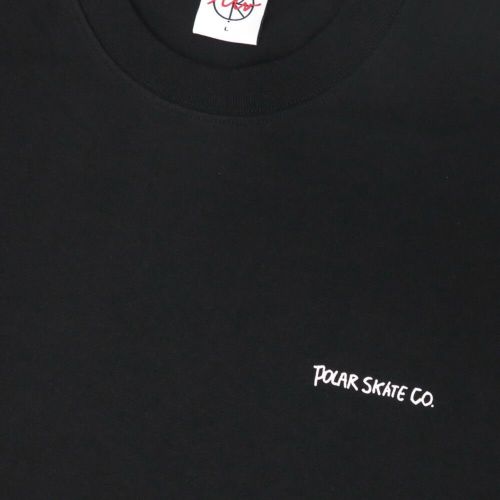POLAR T-SHIRT ポーラー Tシャツ DUAL LIVING BLACK スケートボード スケボー 2