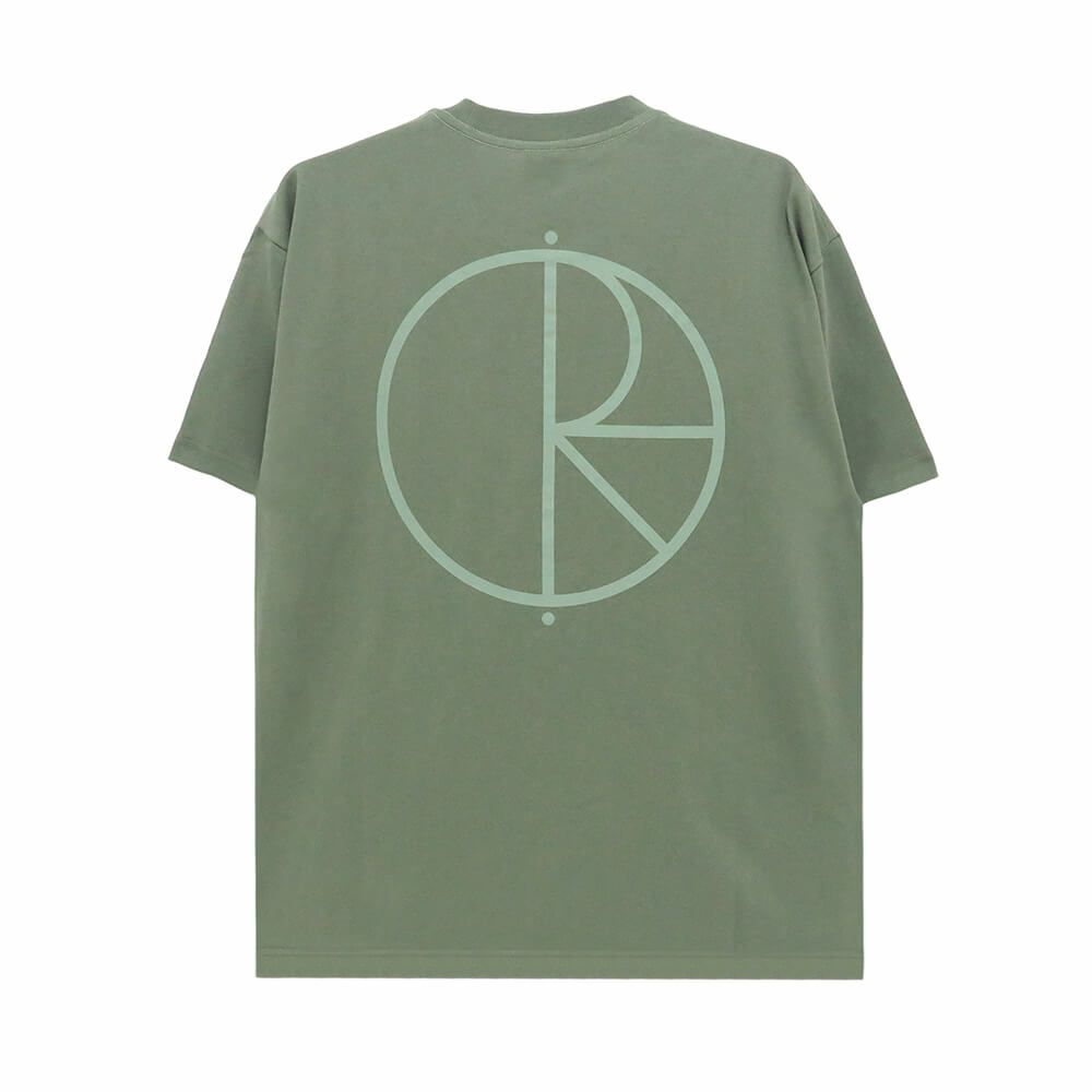 POLAR T-SHIRT ポーラー Tシャツ STROKE LOGO CONTRAST MOSS GREEN スケートボード スケボー 