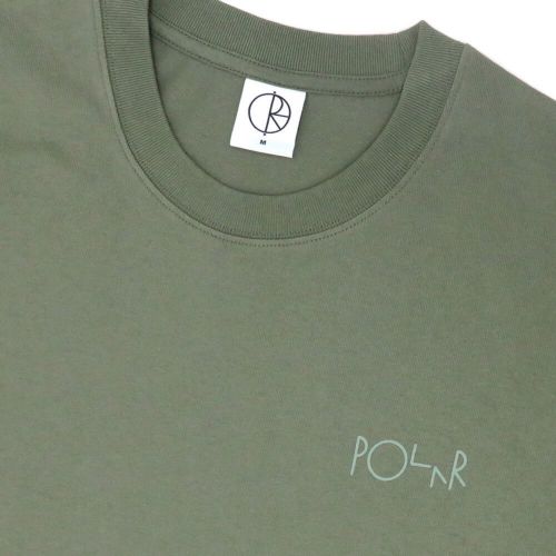 POLAR T-SHIRT ポーラー Tシャツ STROKE LOGO CONTRAST MOSS GREEN スケートボード スケボー 2