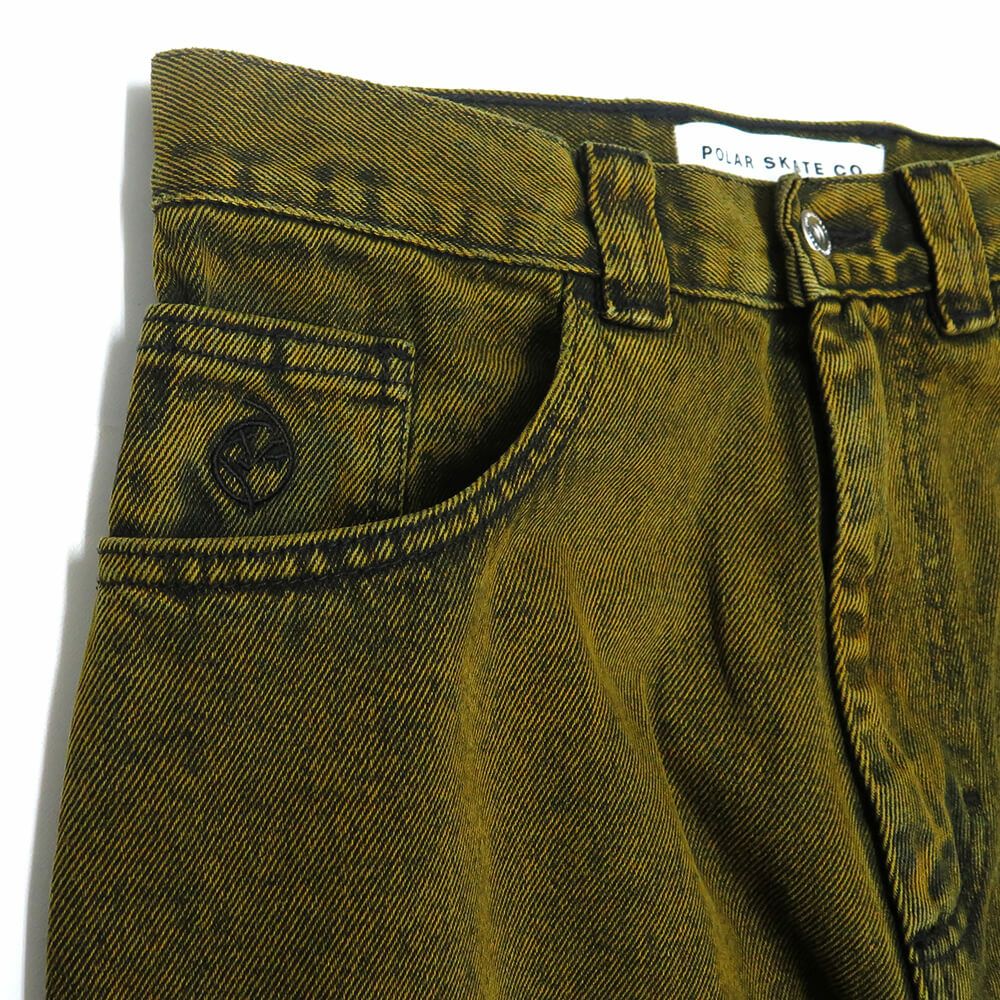 POLAR JEANS ポーラー パンツ ジーンズ ビッグボーイ BIG BOY YELLOW BLACK スケートボード スケボー 1