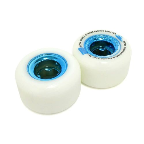 （アウトレット価格 7,260円 → 2,990円）RICTA WHEEL リクタ ソフトウィール（クルーザー） CHROME CLOUDS BLUE（78A） 54mm 在庫処分・黄ばみ スケートボード スケボー 2