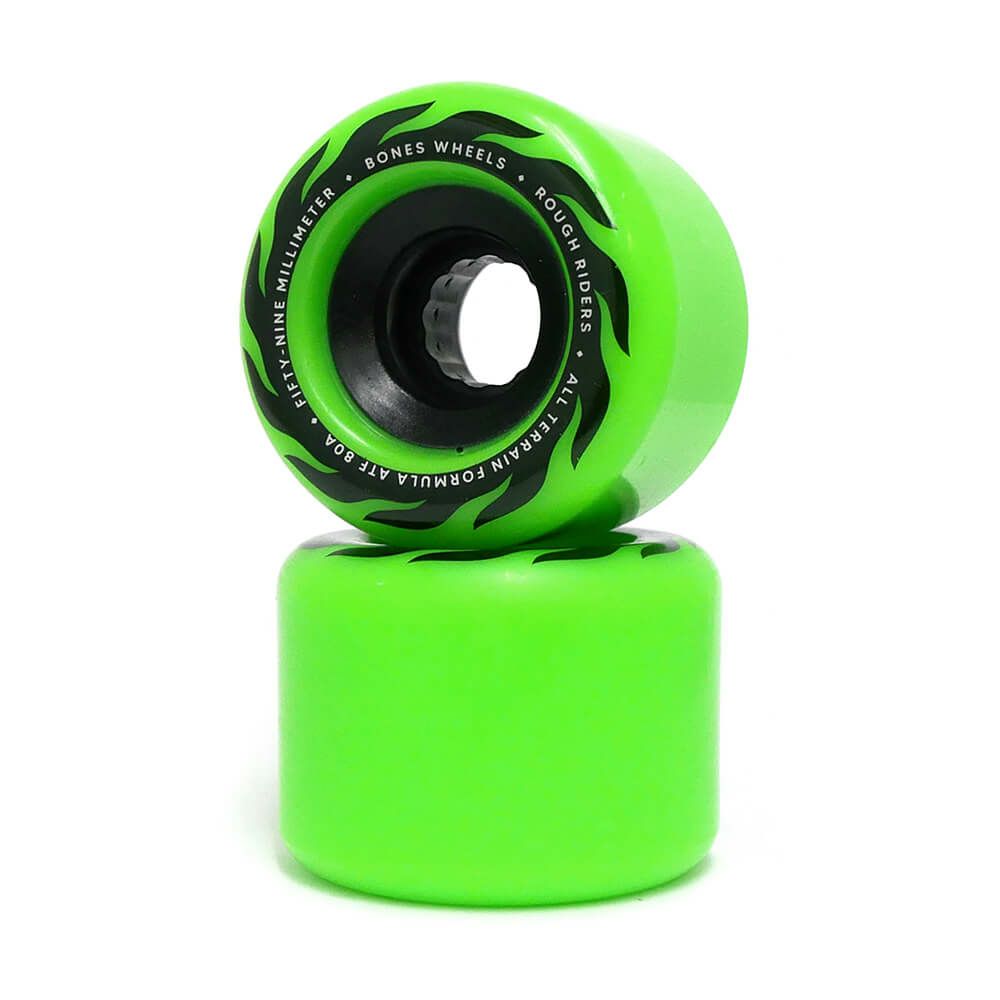 BONES WHEEL ボーンズ ソフトウィール（クルーザー） ATF ROUGH RIDERS ETERNAL FLAME（80A）緑 59mm スケートボード スケボー 1