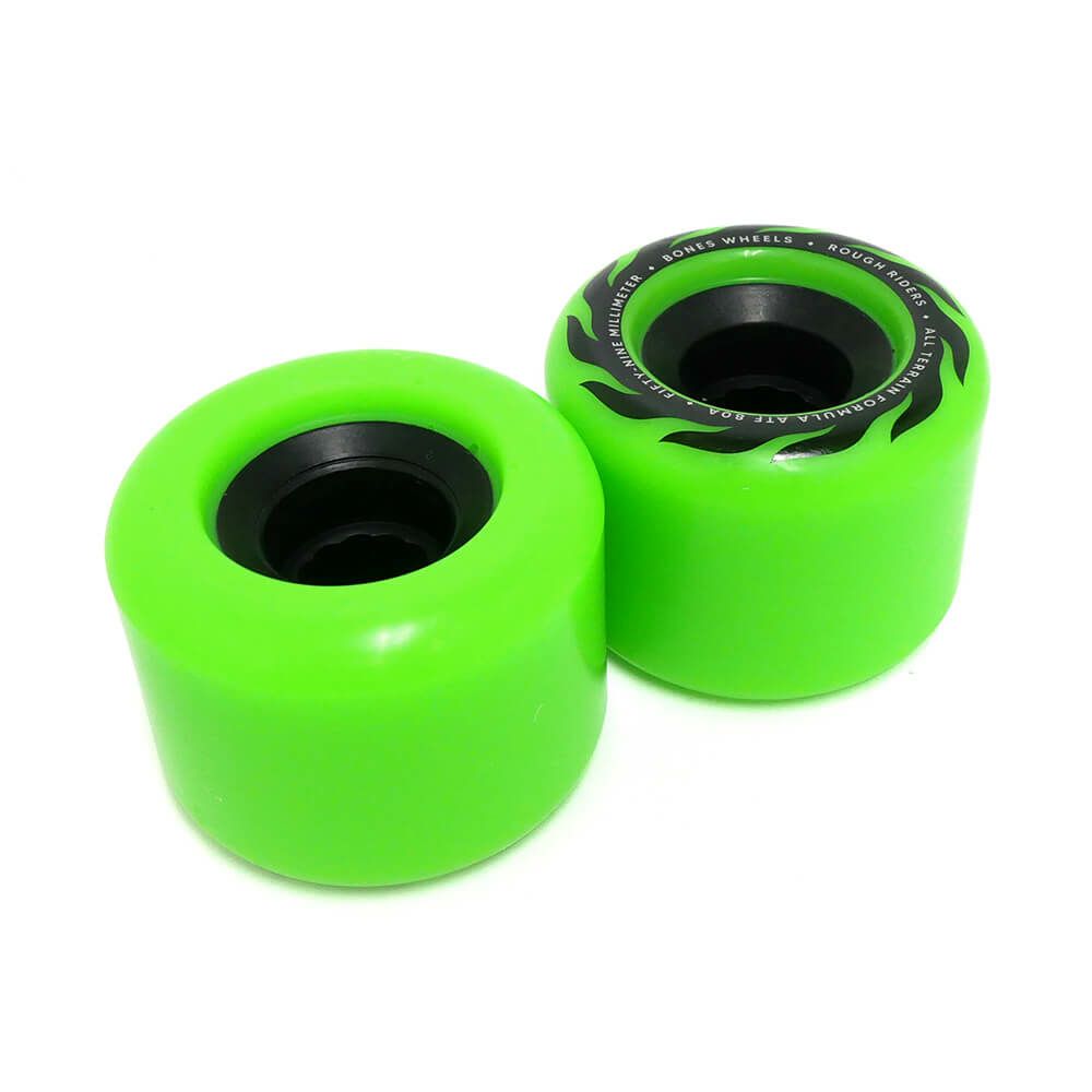 BONES WHEEL ボーンズ ソフトウィール（クルーザー） ATF ROUGH RIDERS ETERNAL FLAME（80A）緑 59mm スケートボード スケボー 2
