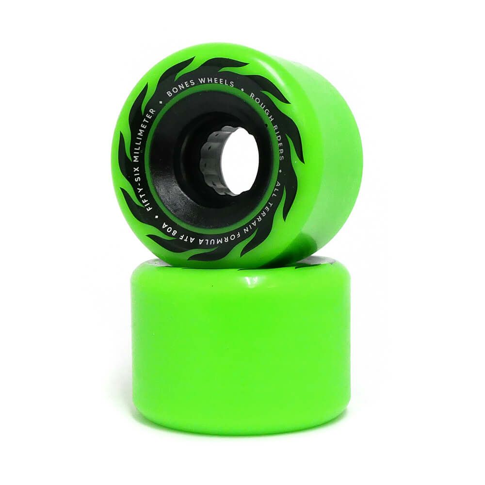 BONES WHEEL ボーンズ ソフトウィール（クルーザー） ATF ROUGH RIDERS ETERNAL FLAME（80A）緑 56mm スケートボード スケボー 1