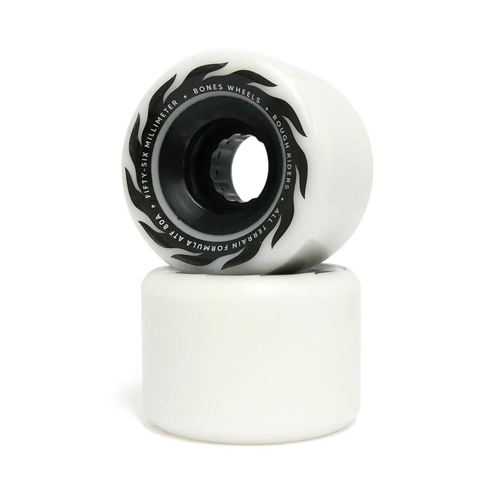 BONES WHEEL ボーンズ ソフトウィール（クルーザー） ATF ROUGH RIDERS ETERNAL FLAME（80A）白 56mm スケートボード スケボー 1