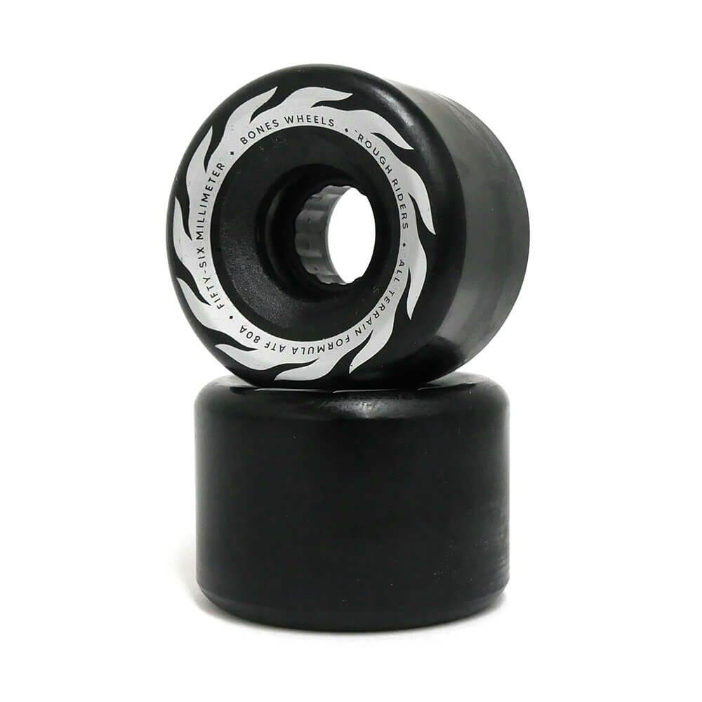 BONES WHEEL ボーンズ ソフトウィール（クルーザー） ATF ROUGH RIDERS ETERNAL FLAME（80A）黒 56mm スケートボード スケボー 1