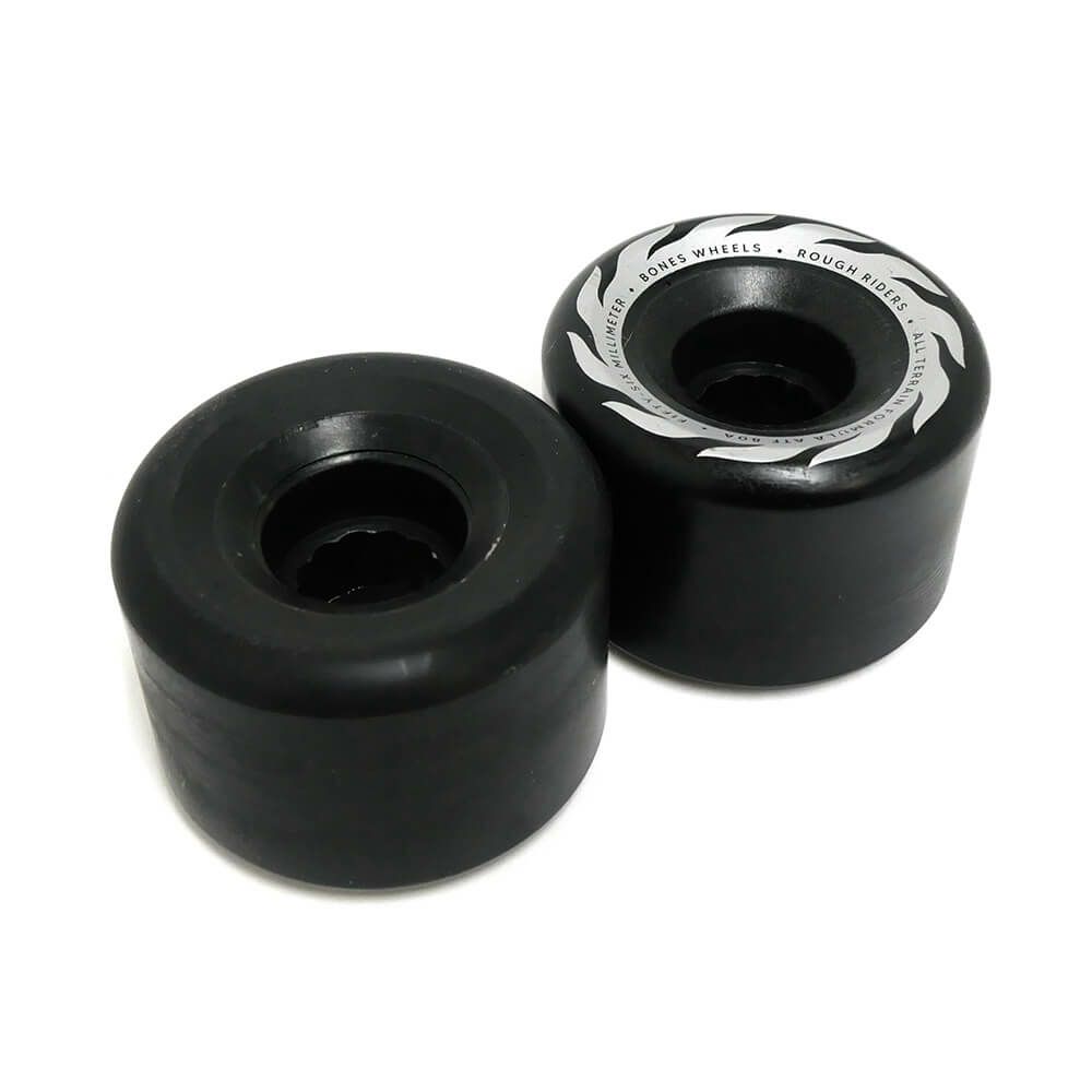 BONES スケートウィール  ラフライダー　56mm ブラック Bones Rough Riders Skateboard Wheels 56mm 80a- Black – Soul