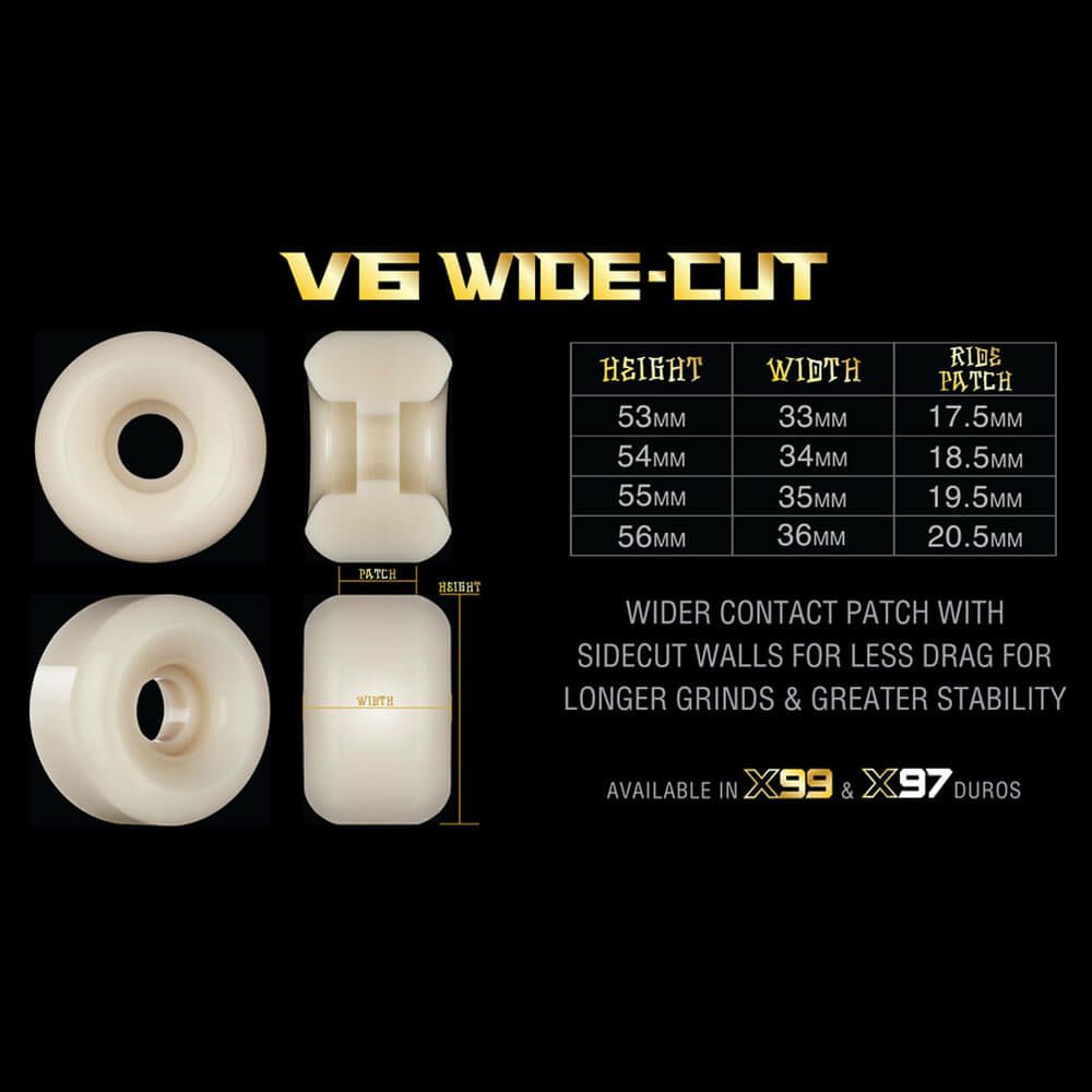 BONES WHEEL ボーンズ ウィール X-FORMULA V6（WIDE-CUT）97A 56mm スケートボード スケボー 1