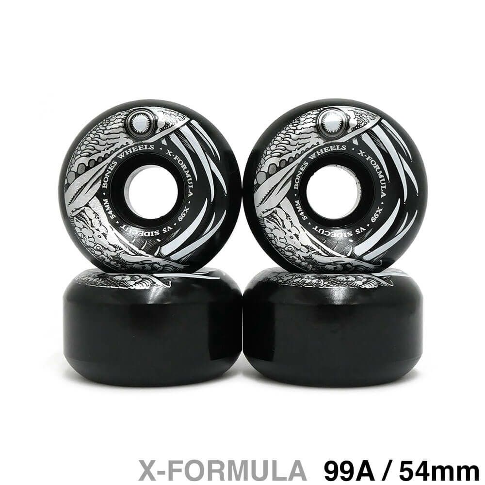 BONES WHEEL ボーンズ ウィール X-FORMULA V5（SIDECUT）99A DARK WATERS 黒 54mm スケートボード スケボー