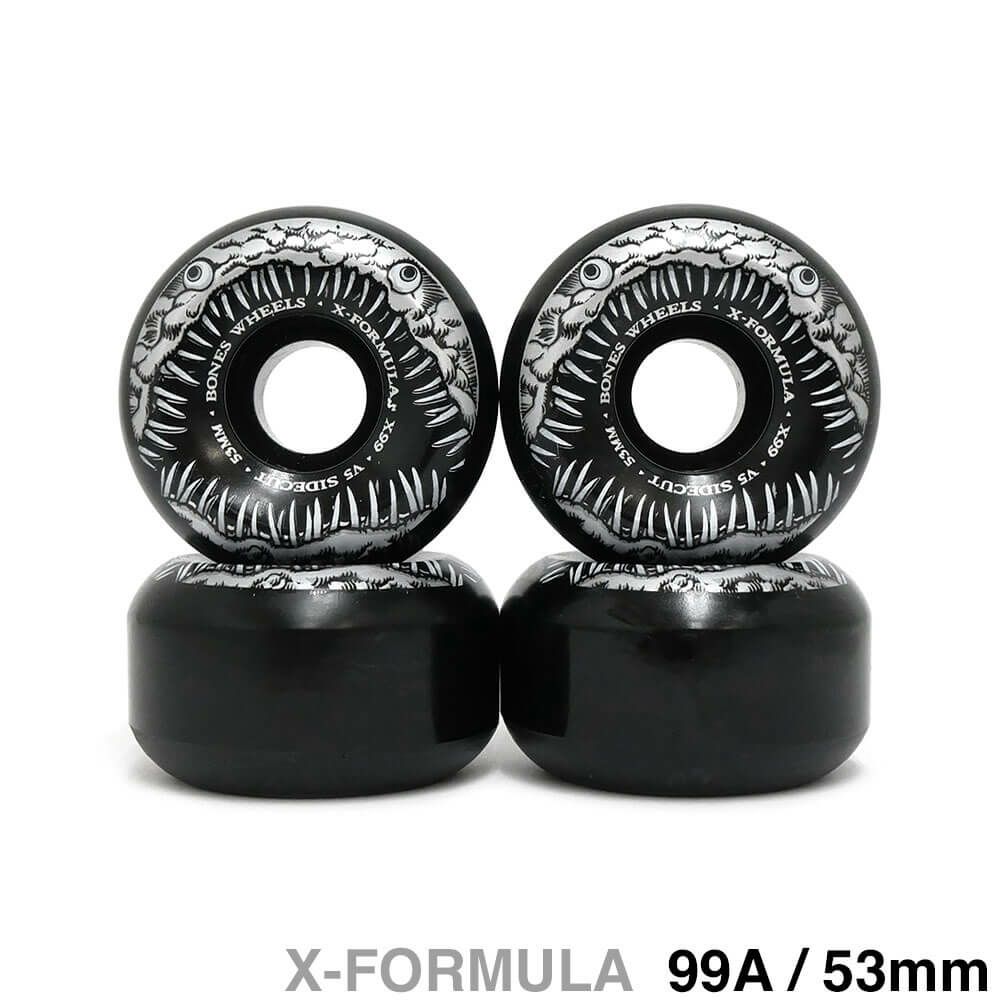 BONES WHEEL ボーンズ ウィール X-FORMULA V5（SIDECUT）99A DARK WATERS 黒 53mm スケートボード スケボー