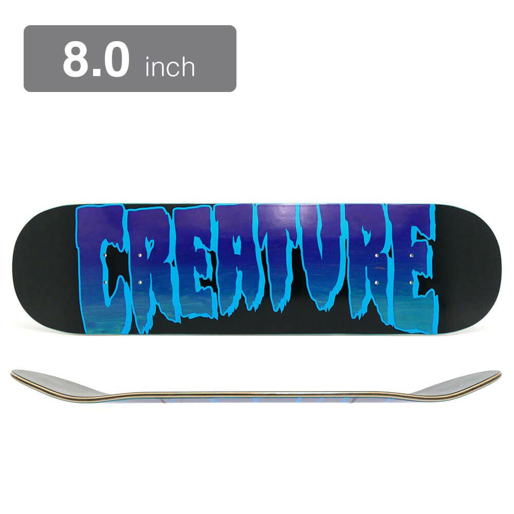 CREATURE DECK クリーチャー デッキ TEAM LOGO OUTLINE STUMPS 8.0 スケートボード スケボー