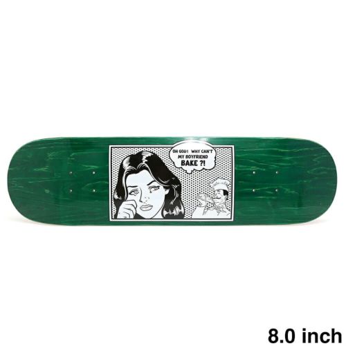 PIZZA DECK ピザ デッキ TEAM AMERICANA GREEN STAIN 8.0 スケートボード スケボー