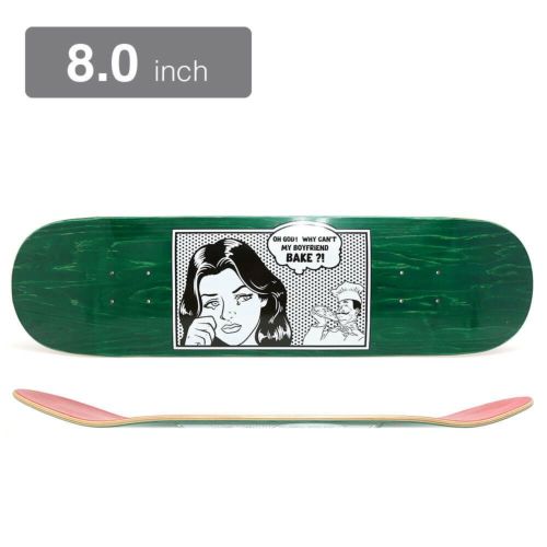 PIZZA DECK ピザ デッキ TEAM AMERICANA GREEN STAIN 8.0 スケートボード スケボー